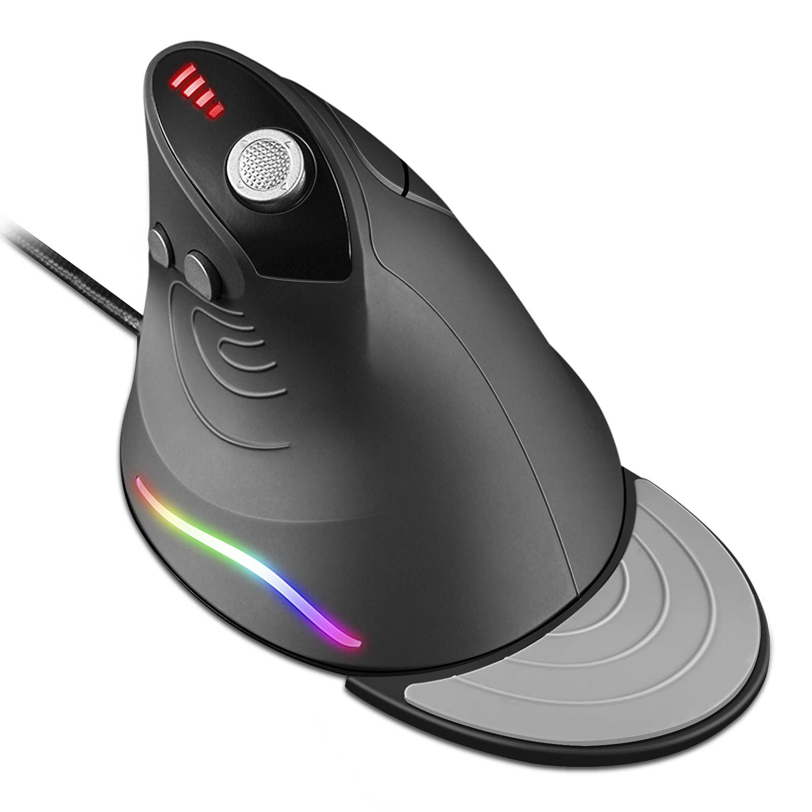 Ergonomic Gaming Mouse with 12 Buttons & RGB